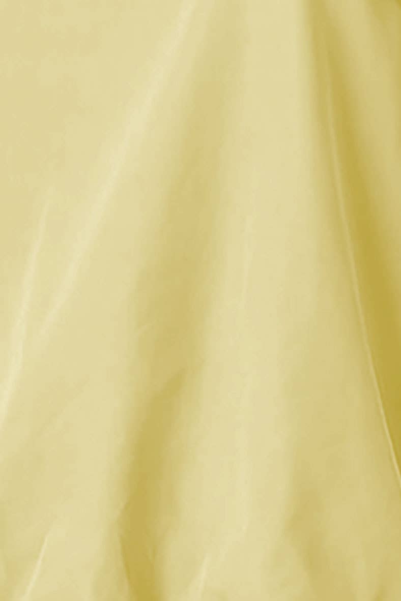 Yellow Sleeveless Front Zip Bubble Top
