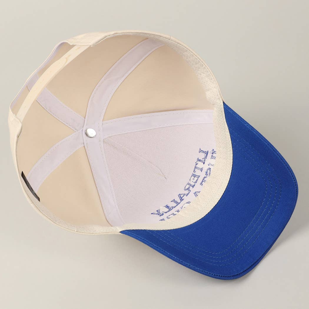 Fashion City - Literally Just A Girl Embroidery Two Tone Trucker Hat