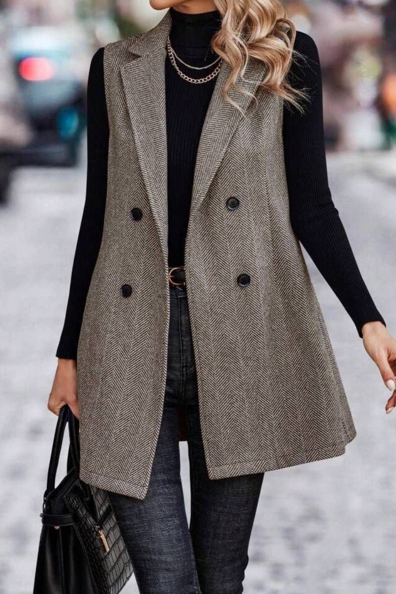 CWOCASL00  SLEEVELESS BLAZER