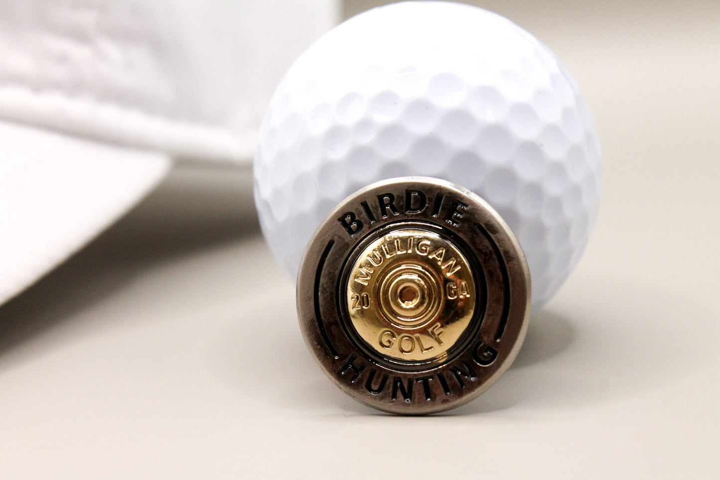 Birdie Hunting Shotgun Shell Ball Marker + Magnetic Hat Clip