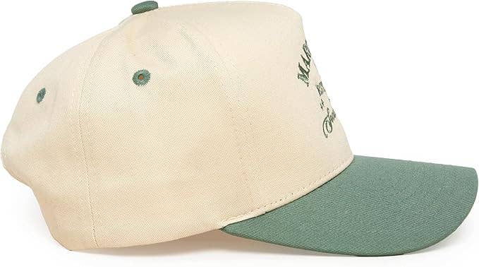 Funky Junque - Two Tone Cap -  Margarita Social Club - Sage/Beige
