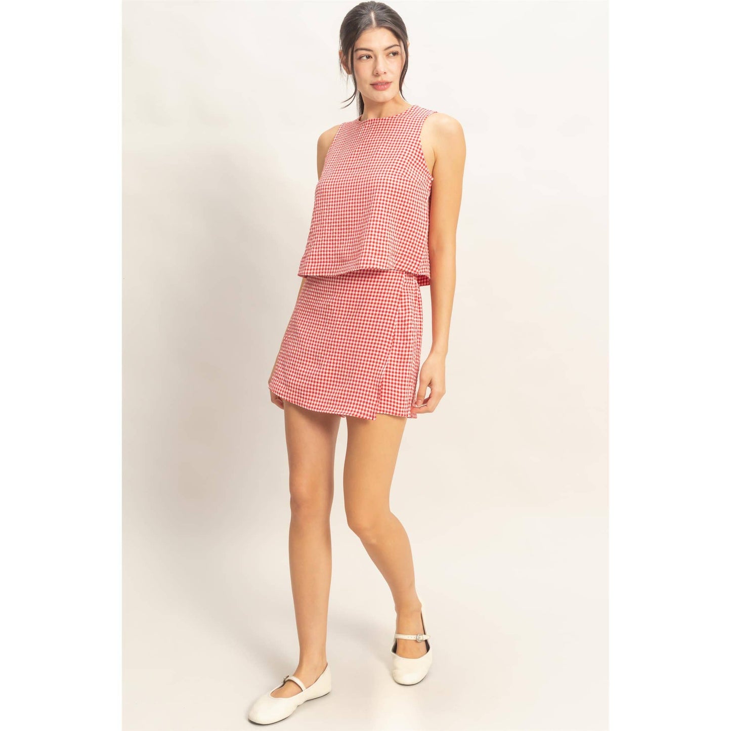 HYFVE - Gingham Skort Set