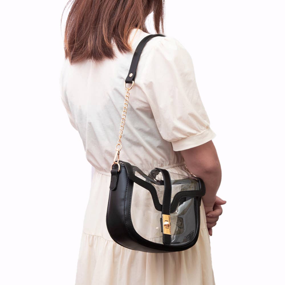 Sensibling Corp. - Clear Transparent Saddle Bag