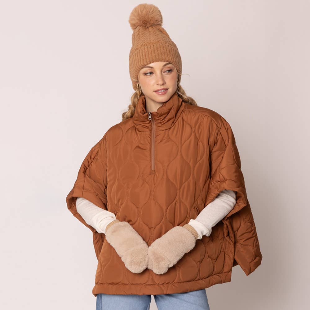 Sensibling Corp. - Solid Faux Fur Mitten Gloves