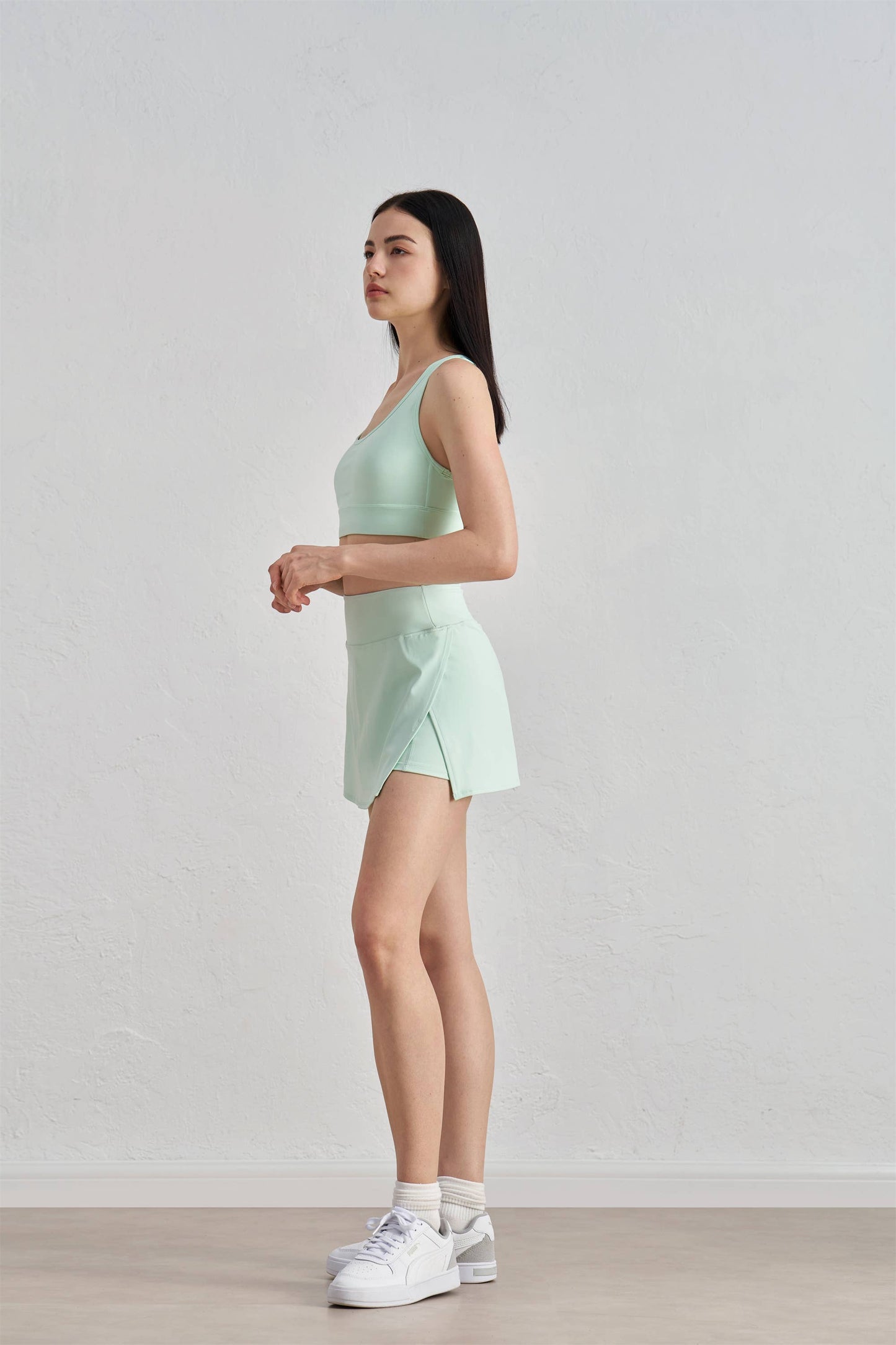 Vida Active Slit Mini Skirt: Barbie Pink / S