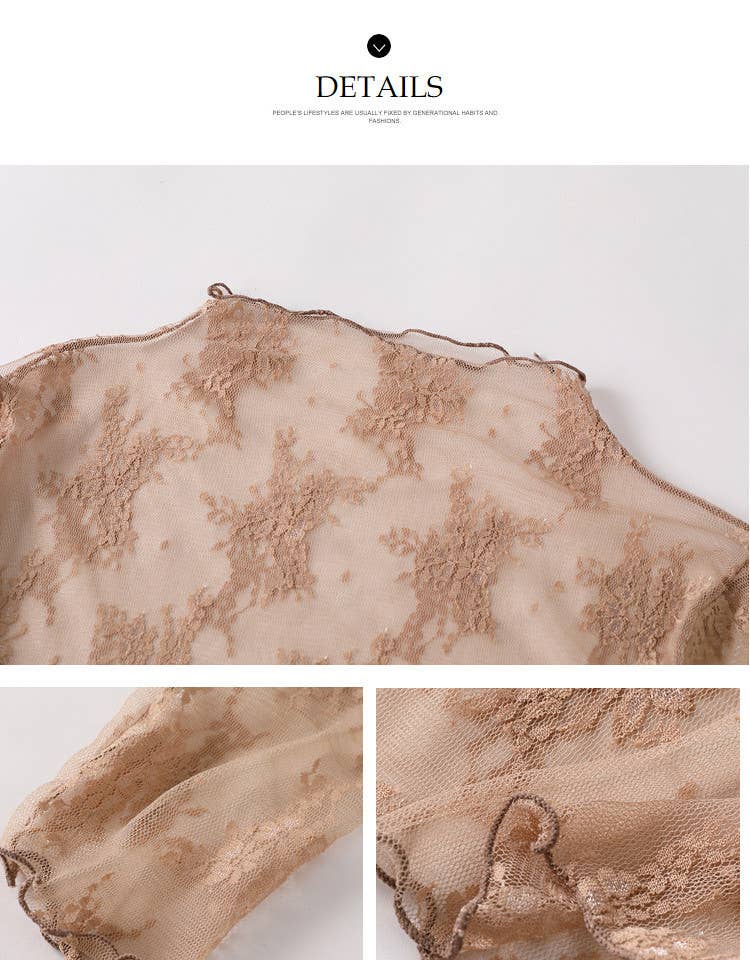 Hope & Sunshine - Lace Mesh Top