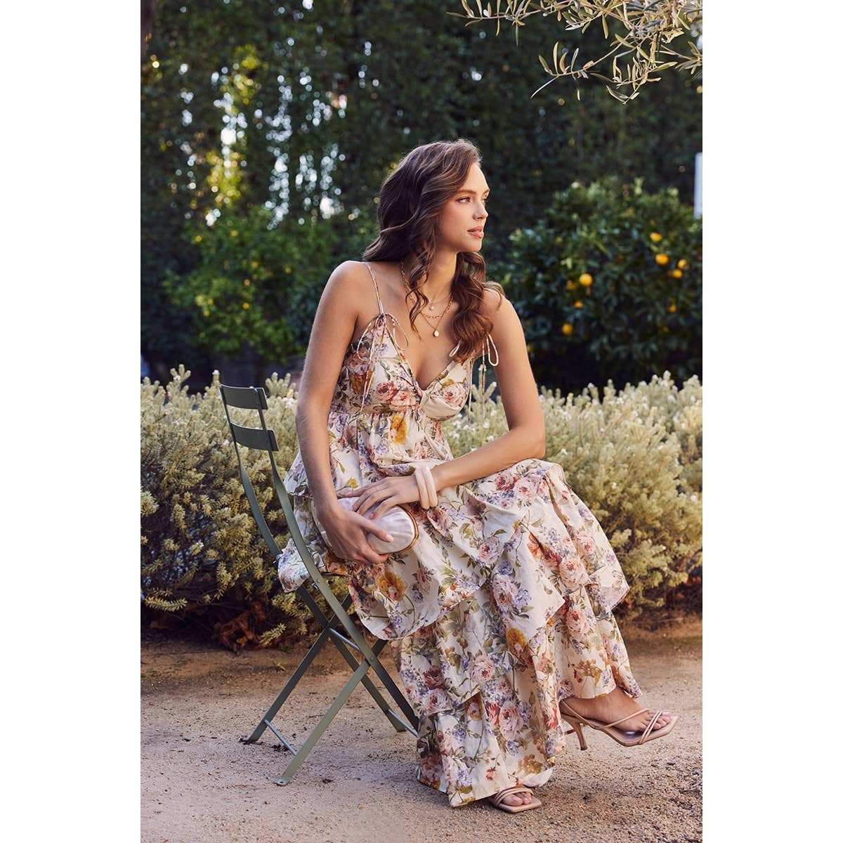 CALL FOR ROMANCE FLORAL MAXI DRESS