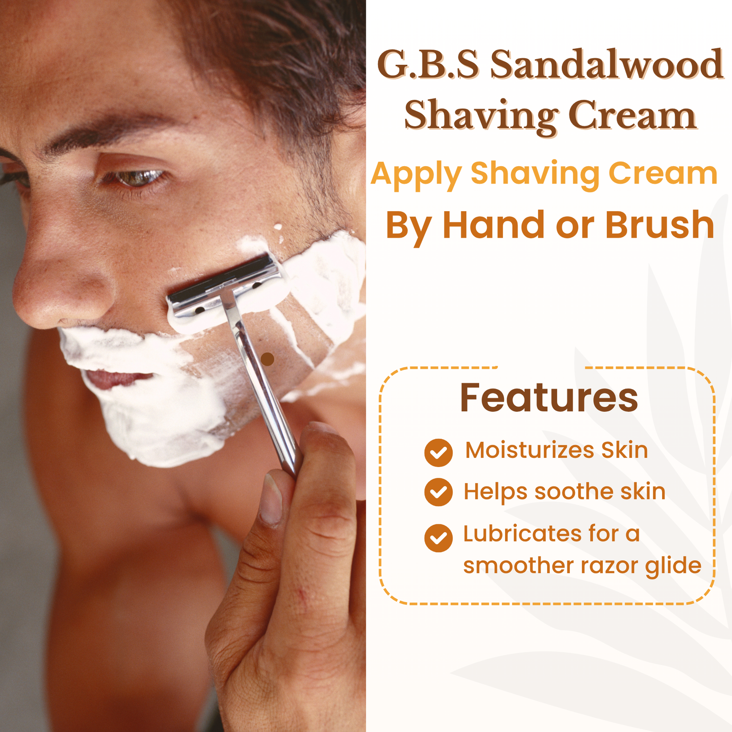 GENTS FINE GROOMING PRODUCTS - GBS Sandalwood Shave Cream 4 oz