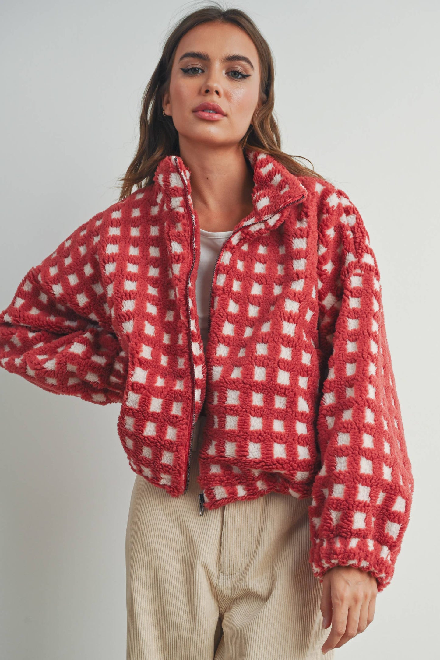 BUTTERMELON - Fuzzy Sherpa Jacket - BMJ7254