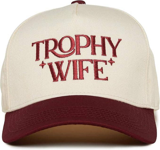 Funky Junque - Two Tone Cap -  Trophy Wife - Burgundy/Beige