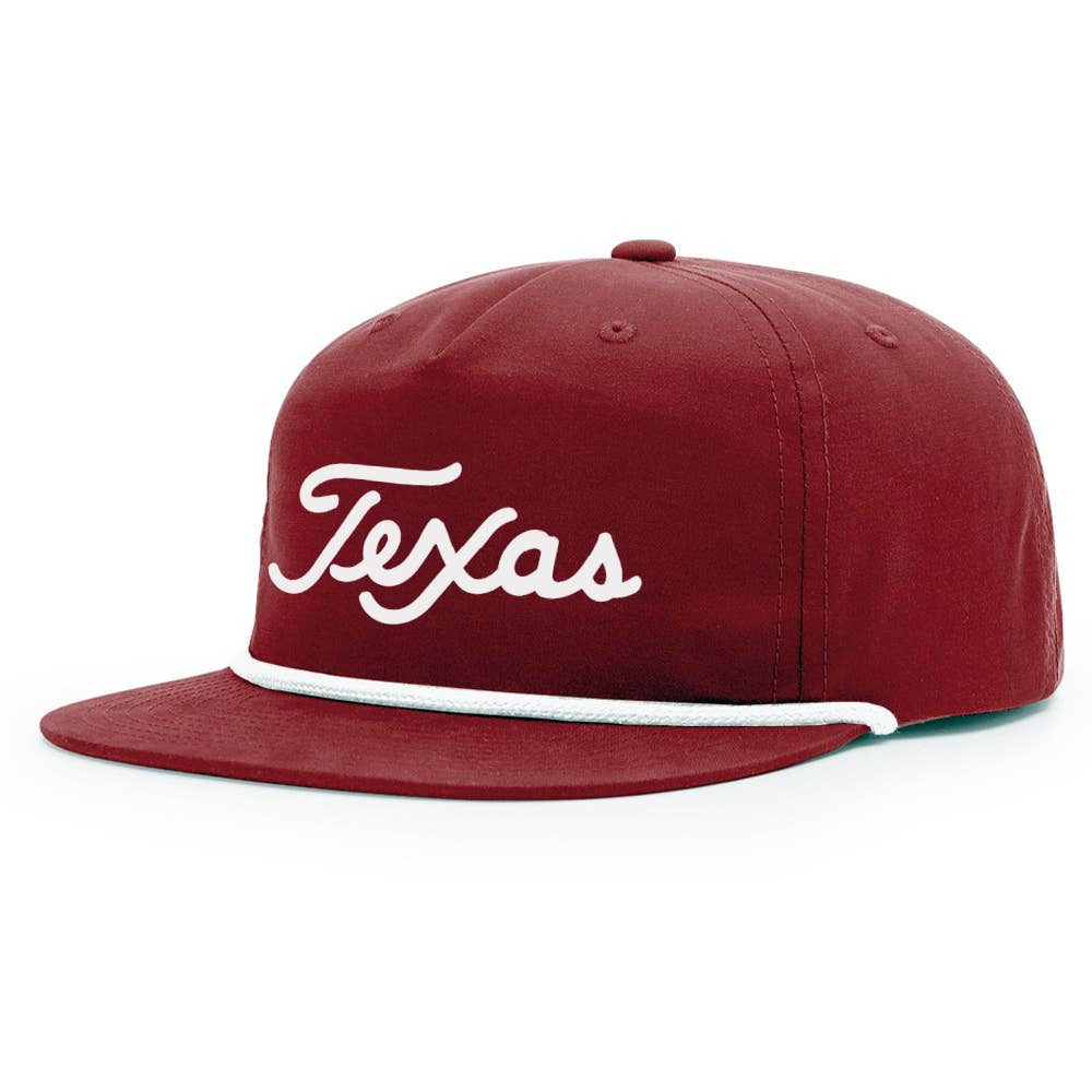 TWT Brand - Texas Script Grandpa Rope 3D Embroidered Hat