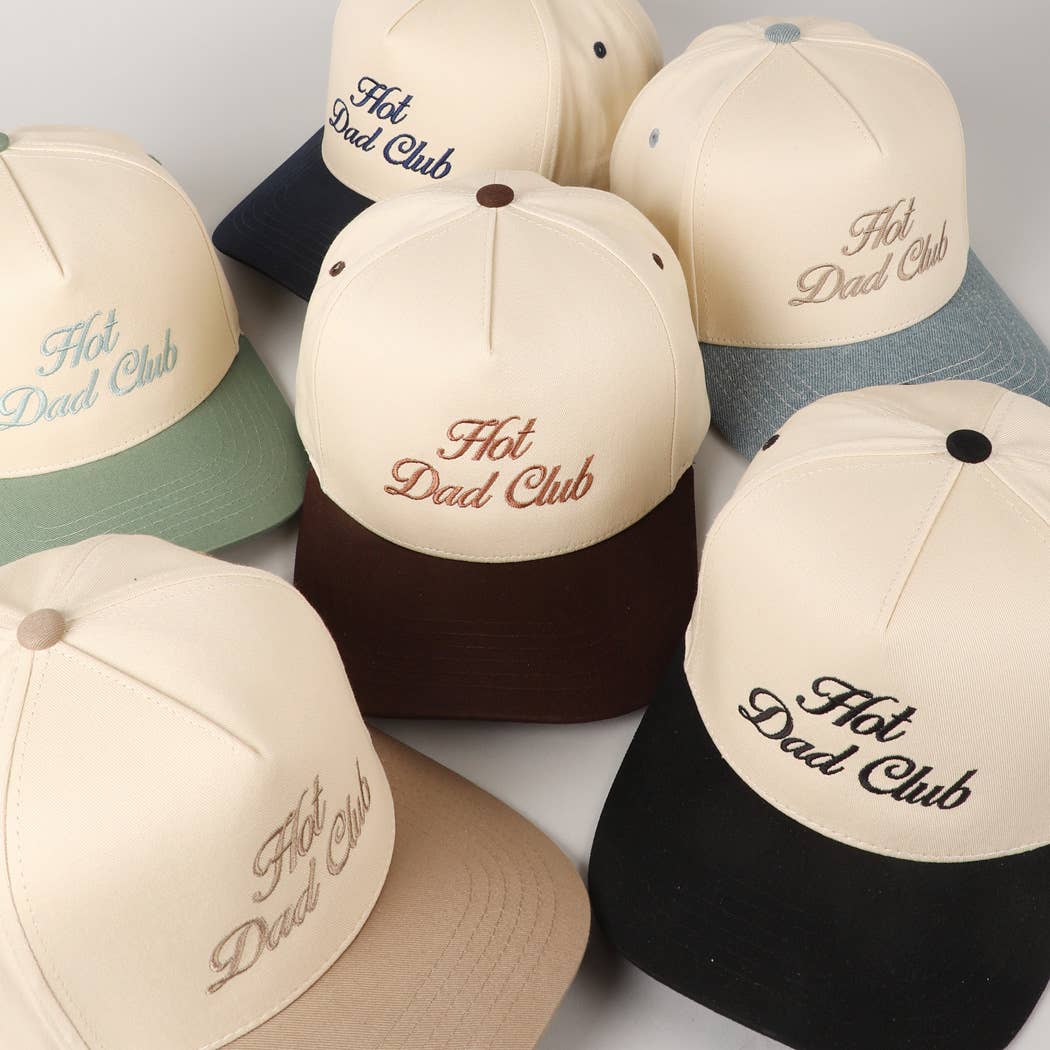 Fashion City - Hot Dad Club Lettering Embroidery Trucker Hat
