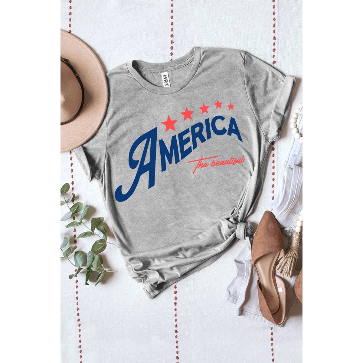 THE BEAUTIFUL AMERICA MINERAL GRAPHIC TEE: Mineral Navy / S