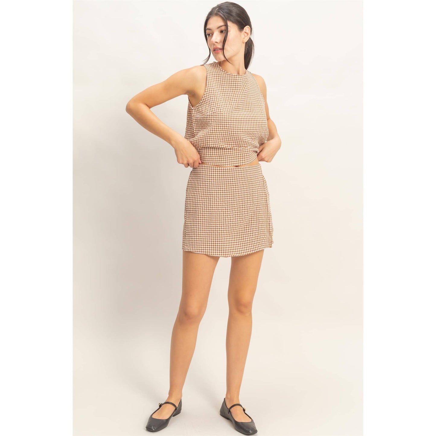 HYFVE - Gingham Skort Set