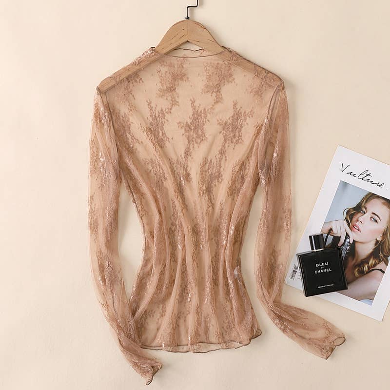 Hope & Sunshine - Lace Mesh Top