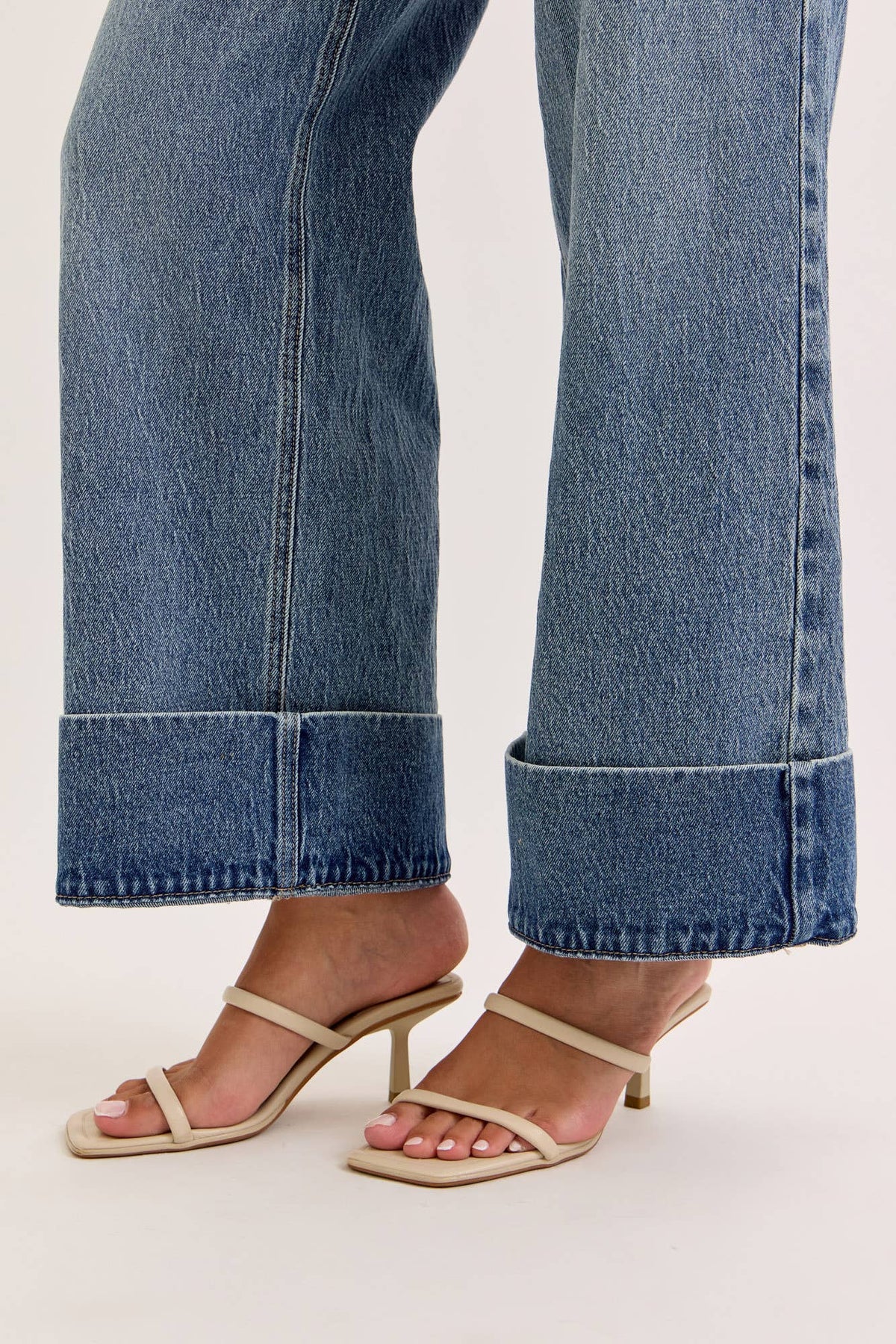 Cello Jeans - WASHED CUFF WIDE LEG