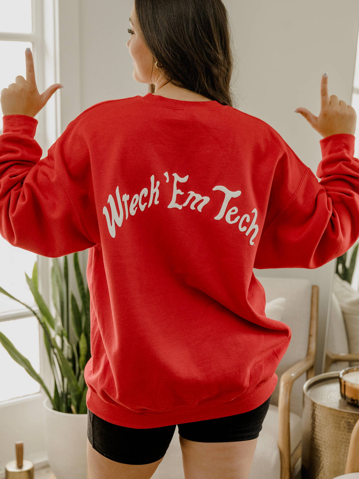 LivyLu - Texas Tech Red Raiders Lyric Puff Ink Red Sweatshirt