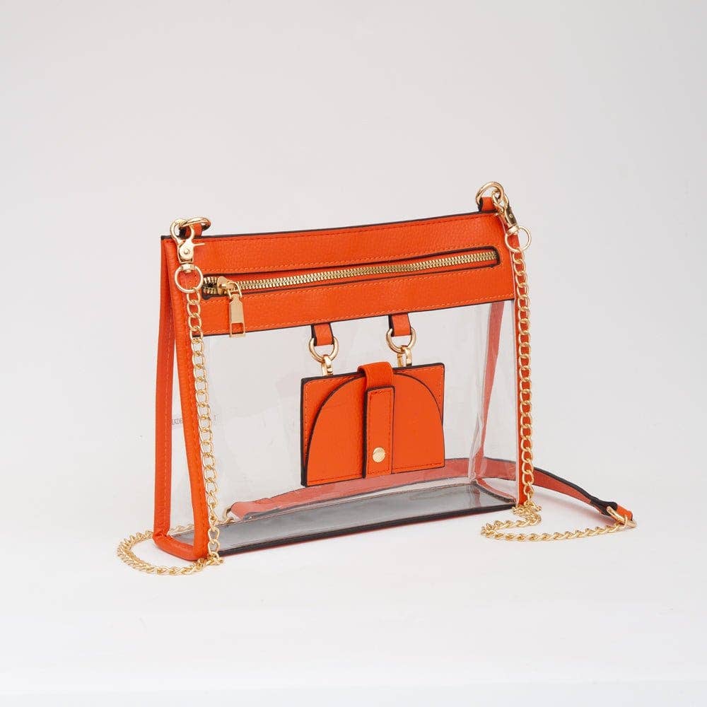 MiMi Wholesale - TG10666 Clear Gameday Crossbody Bag With Sunglasses Holder