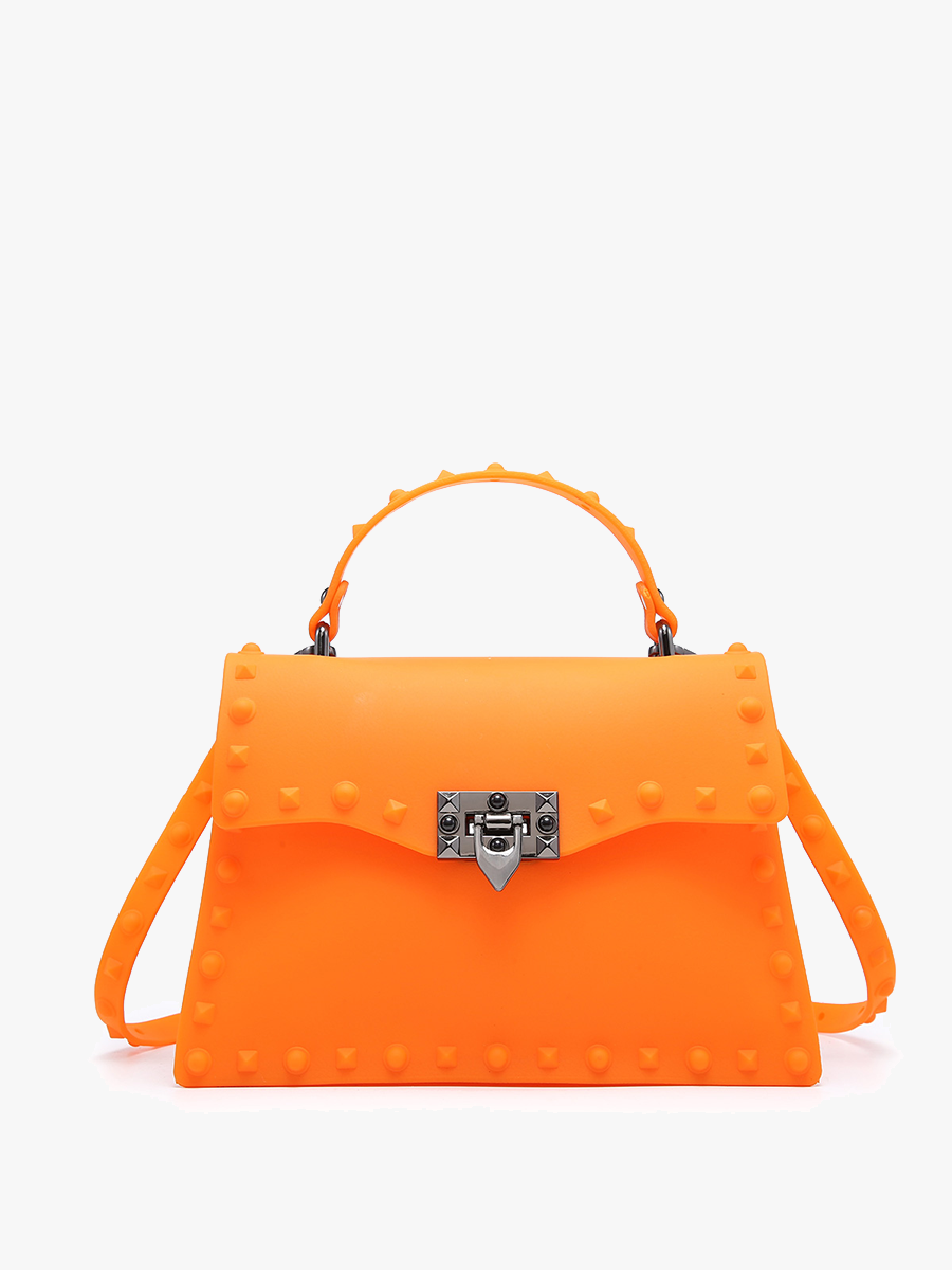 Jen & Co. - PP2044 Roxie Studded Crossbody/Clutch w/ Buckle Closure