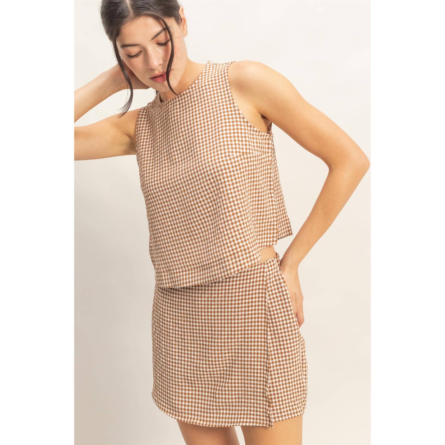 HYFVE - Gingham Skort Set