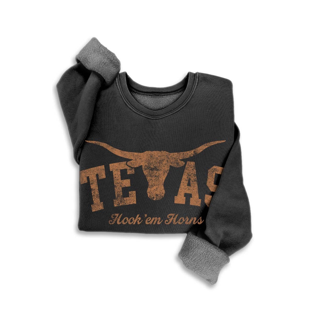 TEXAS HOOK EM HORNS MINERAL SWEATSHIRTS