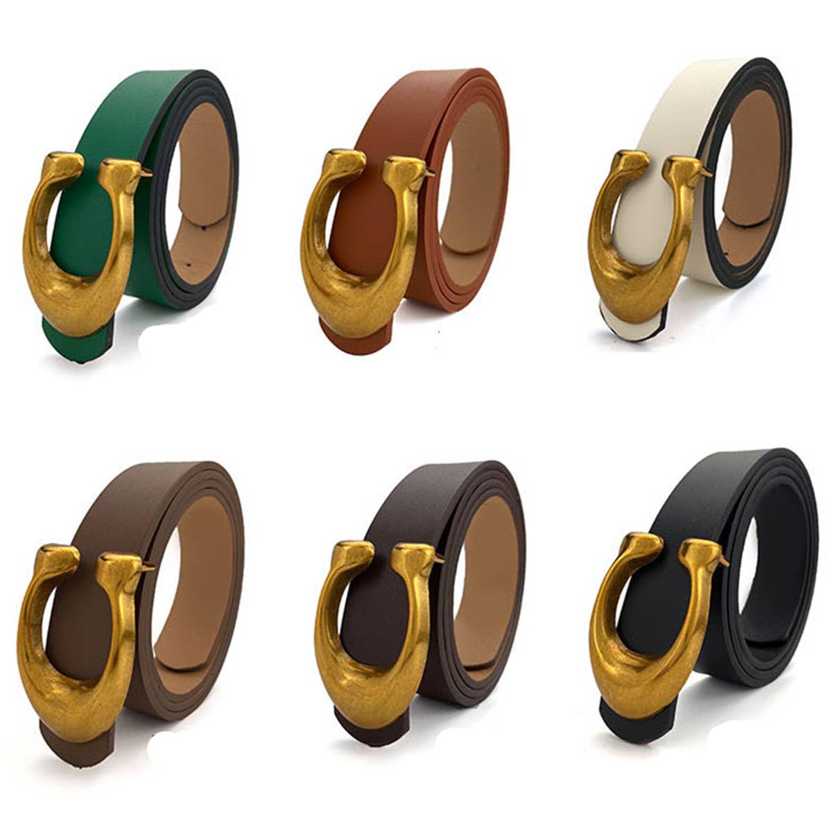 ACCITY - WOMEN FASHION RETRO U-BUCKLE BELT_CWABE0136