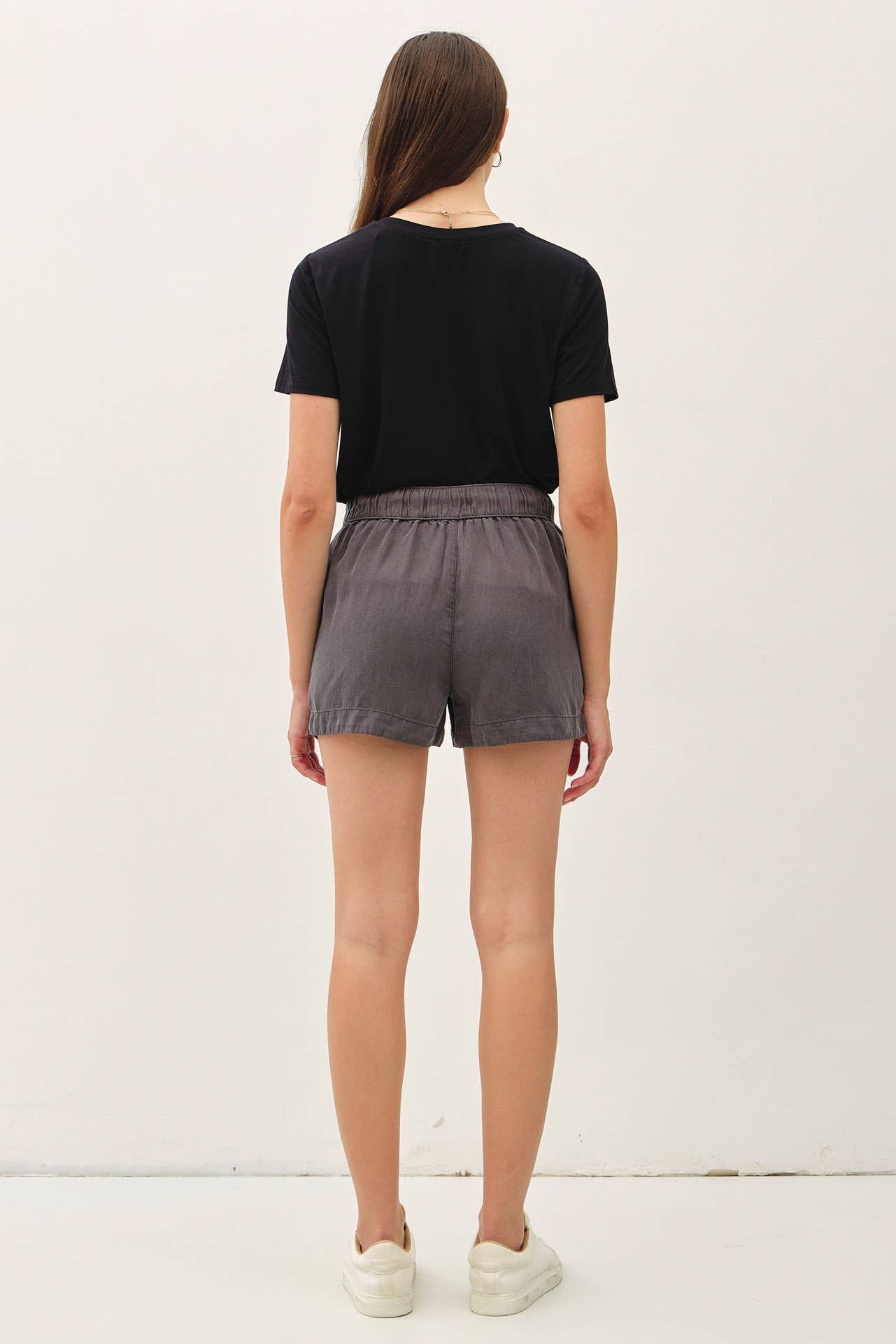 Be Cool - NEW SHADE-HIGH RISE PULL ON TENCEL SHORT