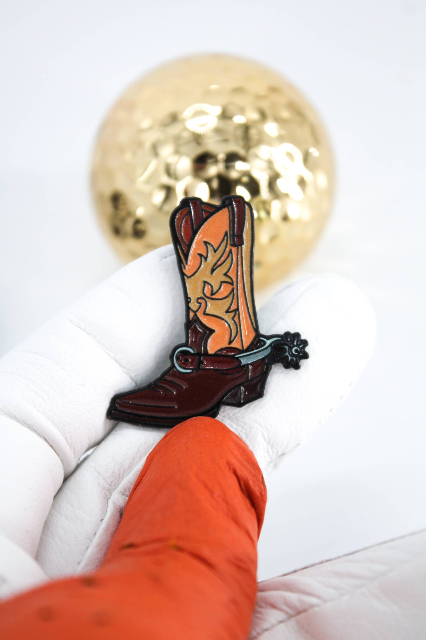 Cowboy Boot Golf Ball Marker + Magnetic Hat Clip