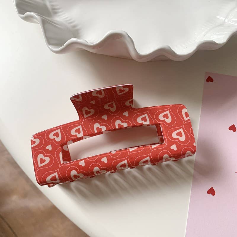Valentine's Claw Clips