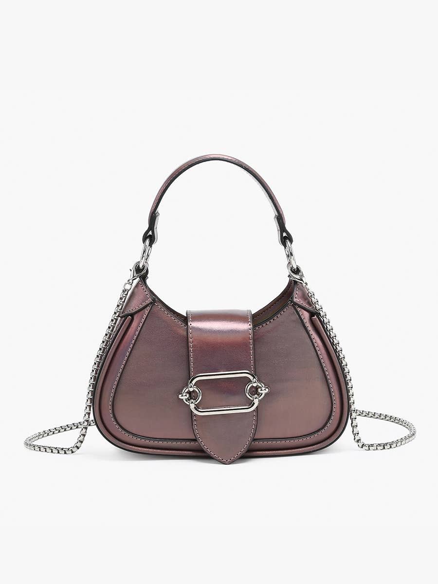 Jen & Co. - EH2563 Malia Buckle Crossbody/Satchel w/ Chain Strap