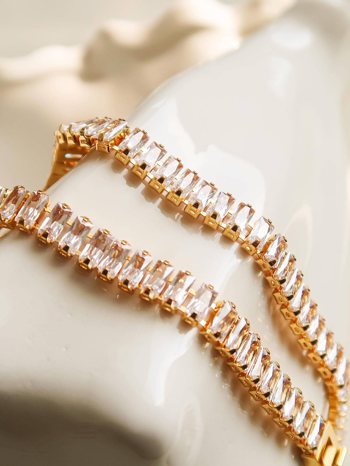Flânerie by MAIQ - Rhodes 18K Gold Non-Tarnish Glam CZ Bracelet