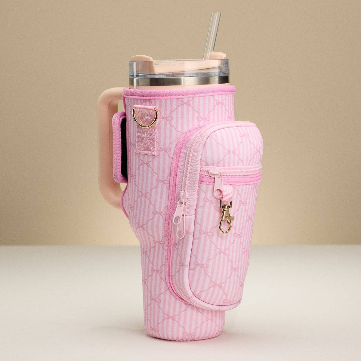 Lilla Haven - Pink Neoprene Tumbler Carrier