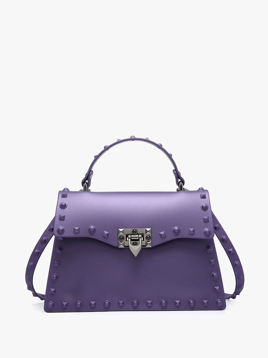 Jen & Co. - PP2044 Roxie Studded Crossbody/Clutch w/ Buckle Closure