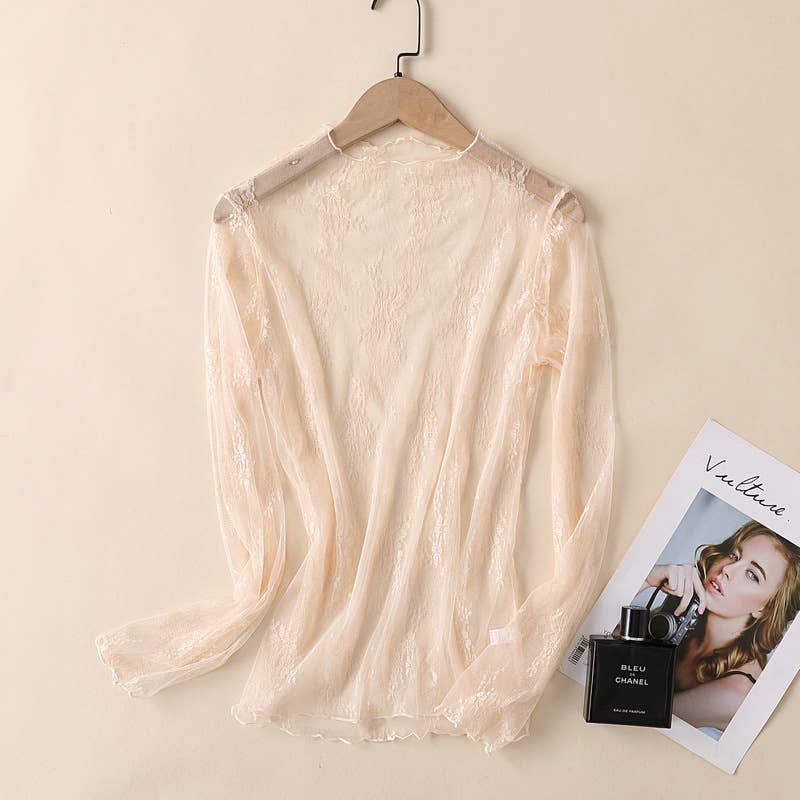 Hope & Sunshine - Lace Mesh Top