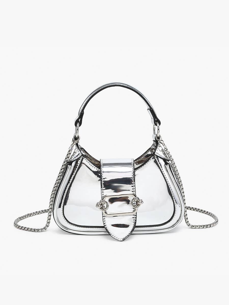 Jen & Co. - EH2563 Malia Buckle Crossbody/Satchel w/ Chain Strap