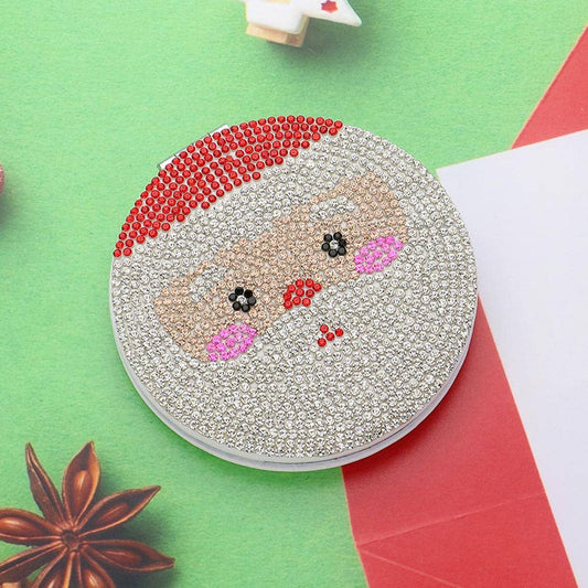 Sensibling Corp. - Bling Studded Christmas Santa Compact Mirror