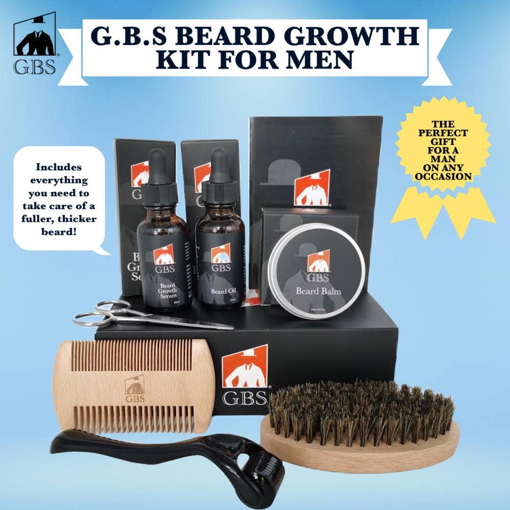 GENTS FINE GROOMING PRODUCTS - GBS Beard Growth Kit