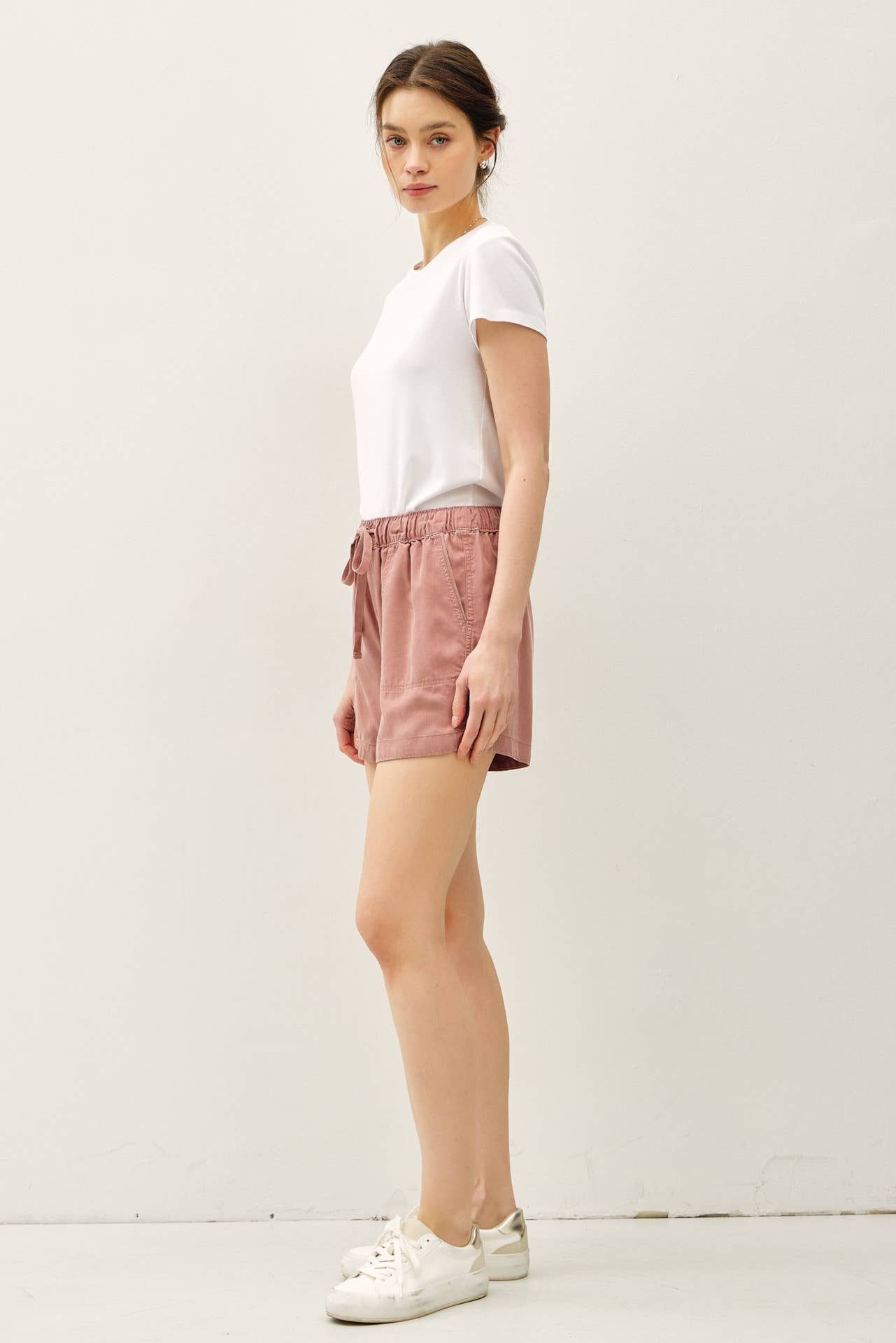 Be Cool - NEW SHADE-HIGH RISE PULL ON TENCEL SHORT