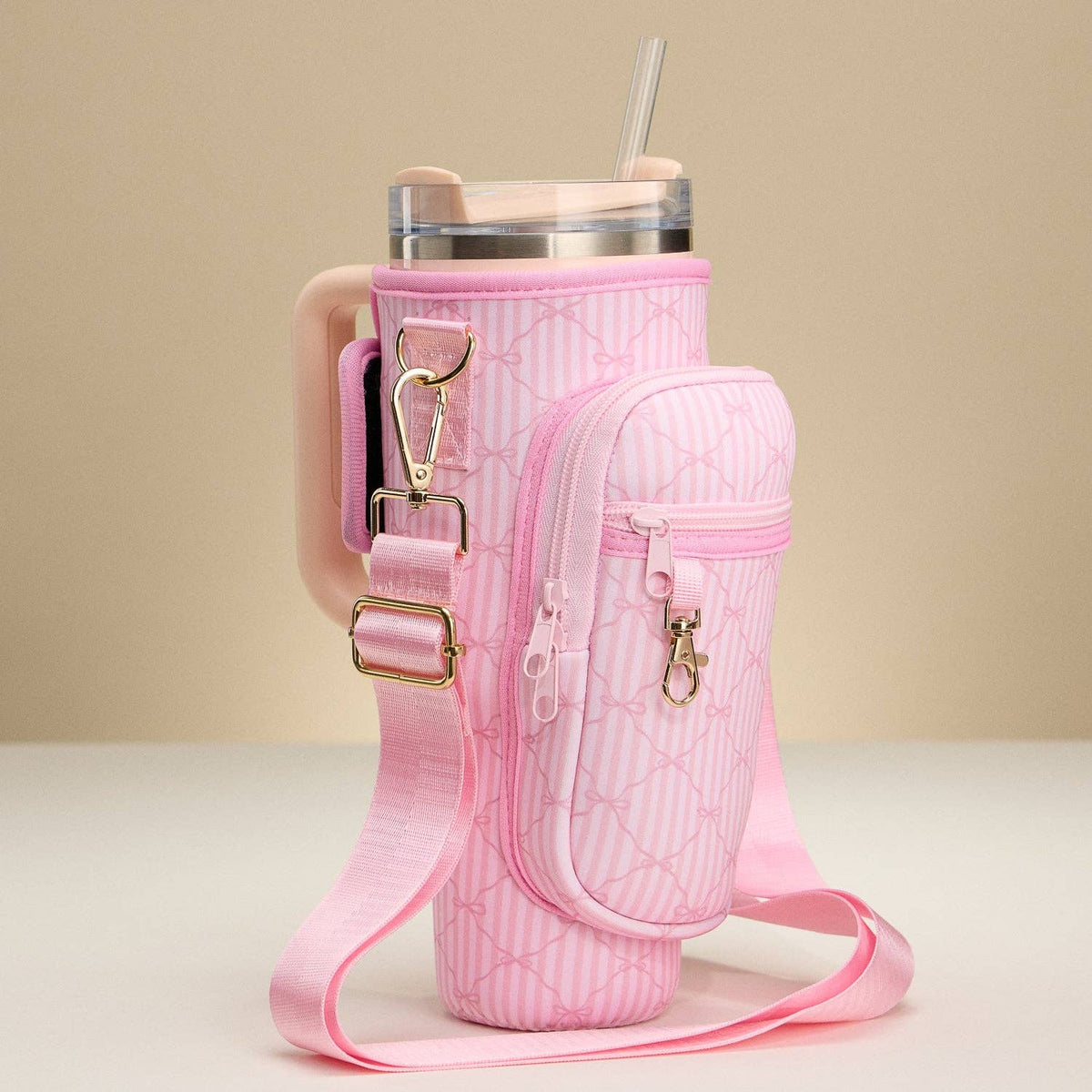 Lilla Haven - Pink Neoprene Tumbler Carrier