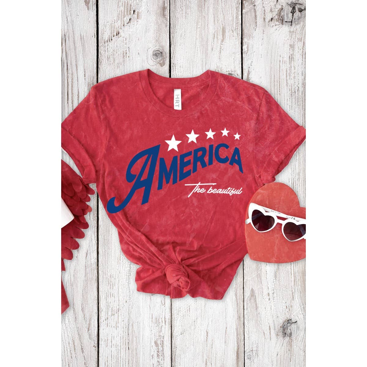 THE BEAUTIFUL AMERICA MINERAL GRAPHIC TEE: Mineral Navy / S
